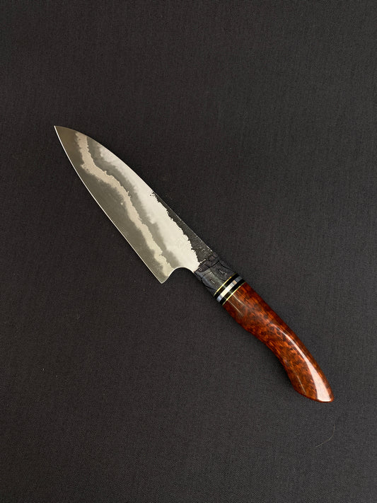 San mai snakewood handle