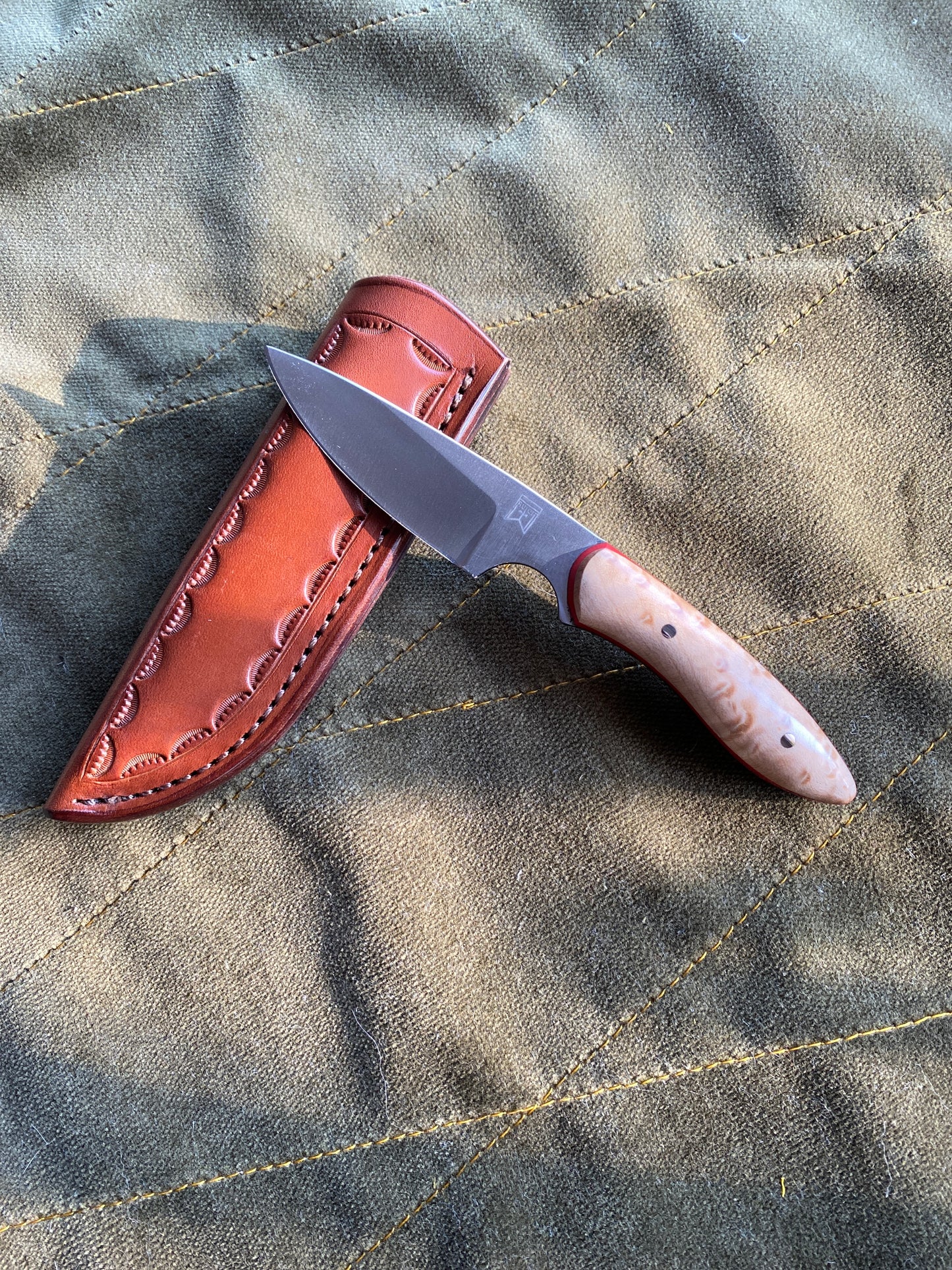 Carbon edc fixed blade