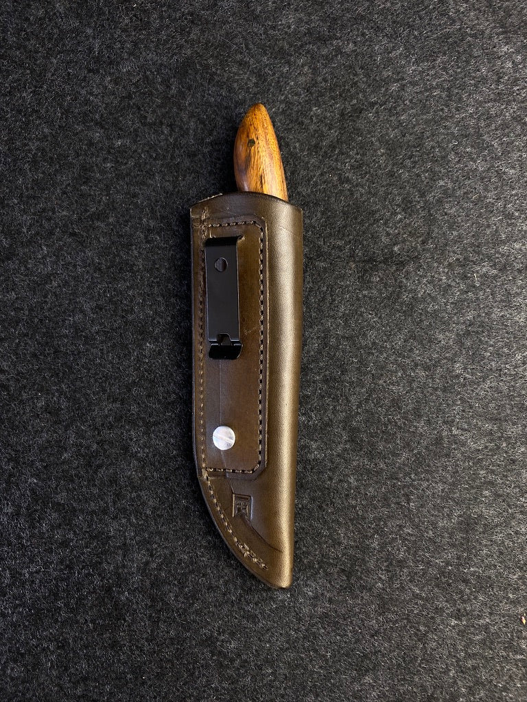 stainless edc in desert ironwood