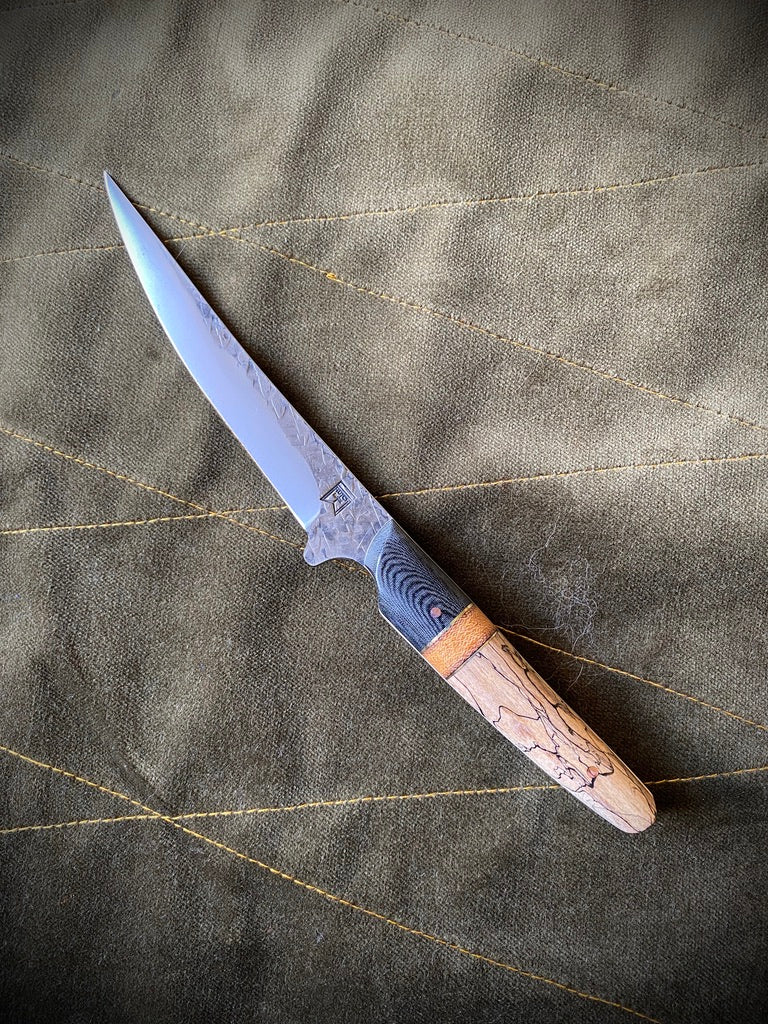 Forged carbon boning knife