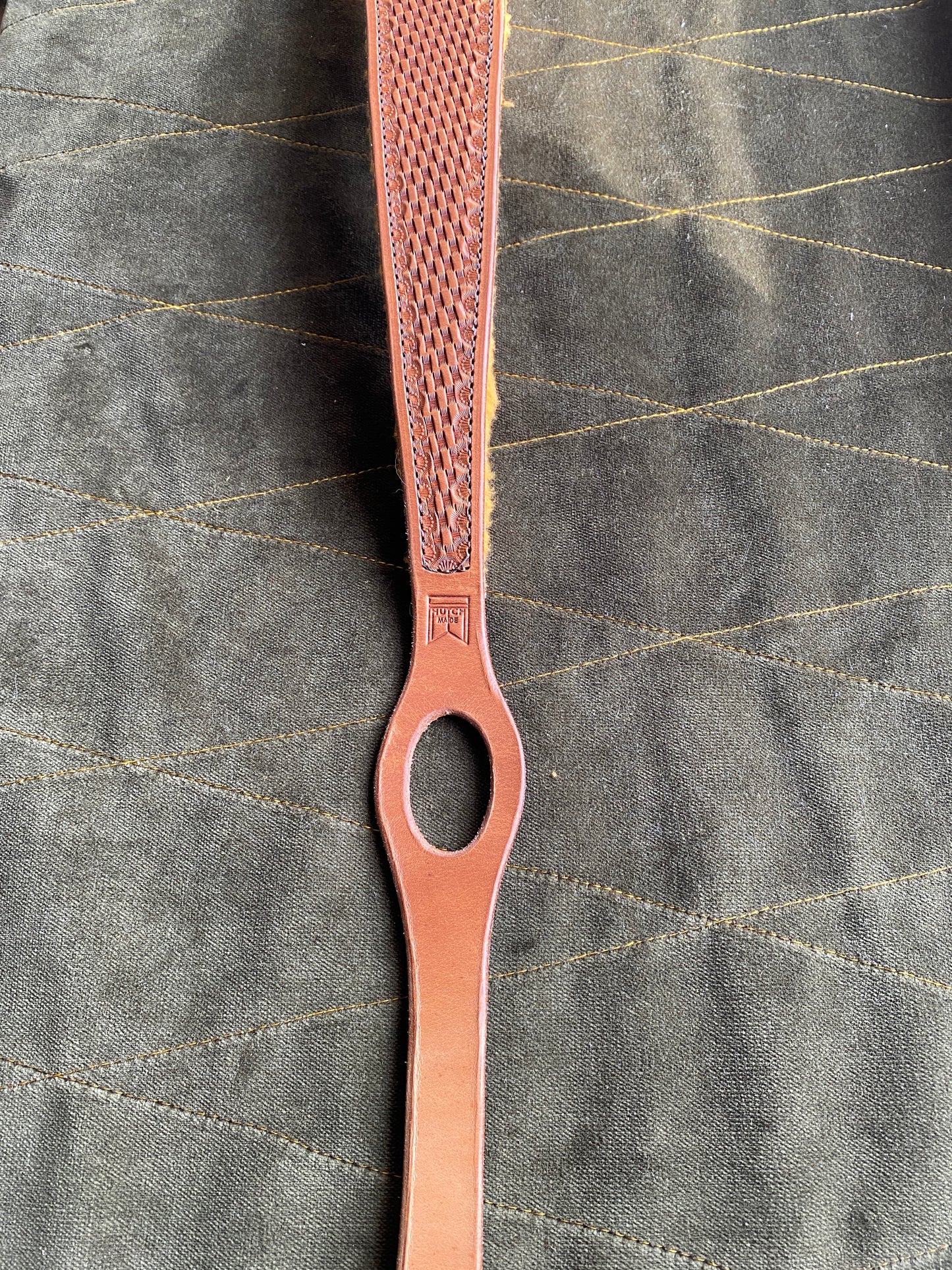 Rifle sling with thumb hole