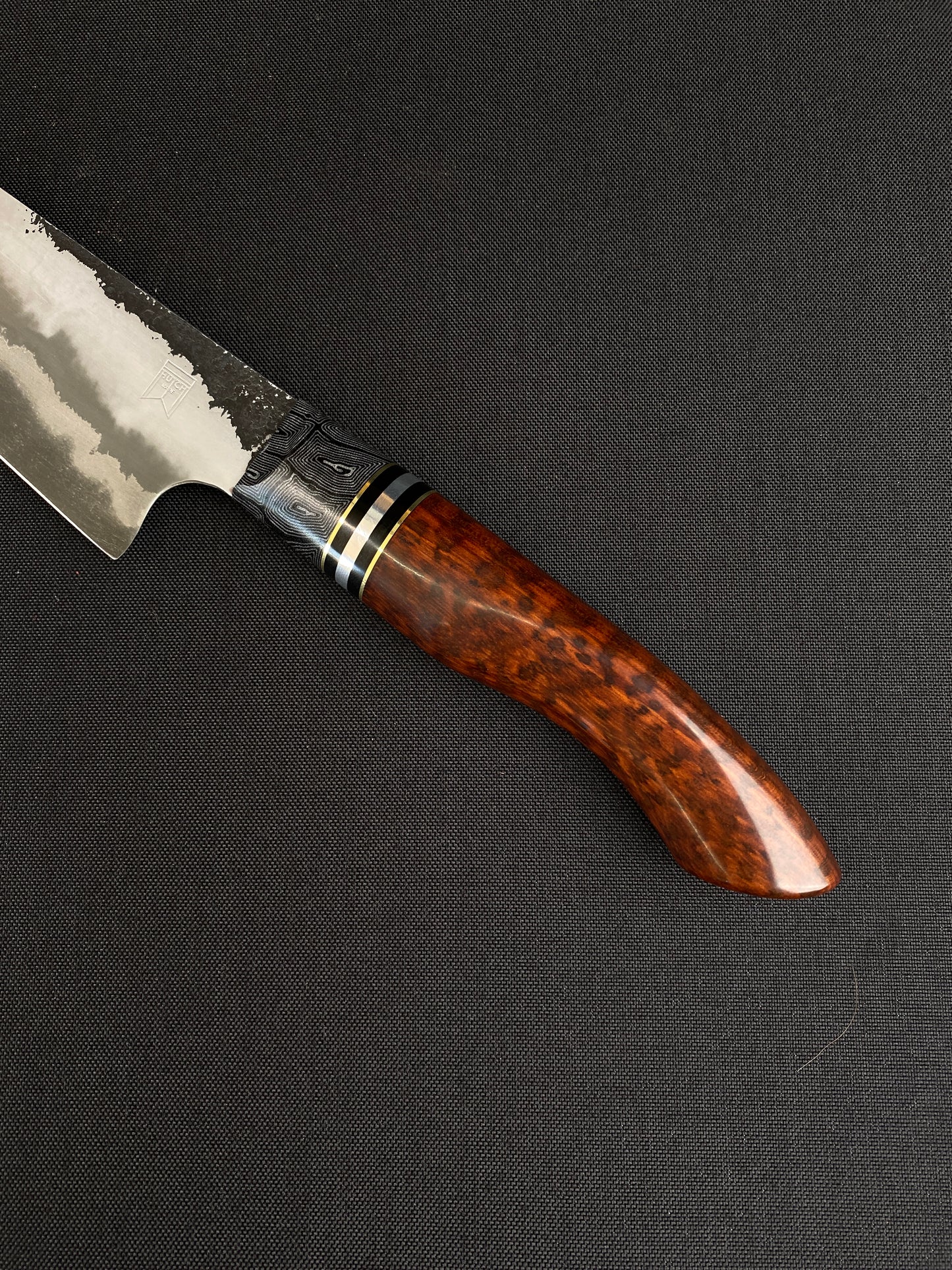 San mai snakewood handle