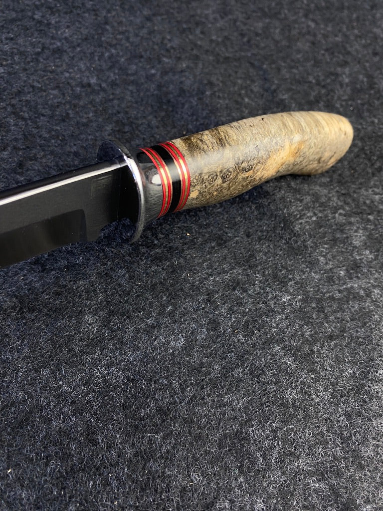 Drop Point hunter in s-30v and black amboyna