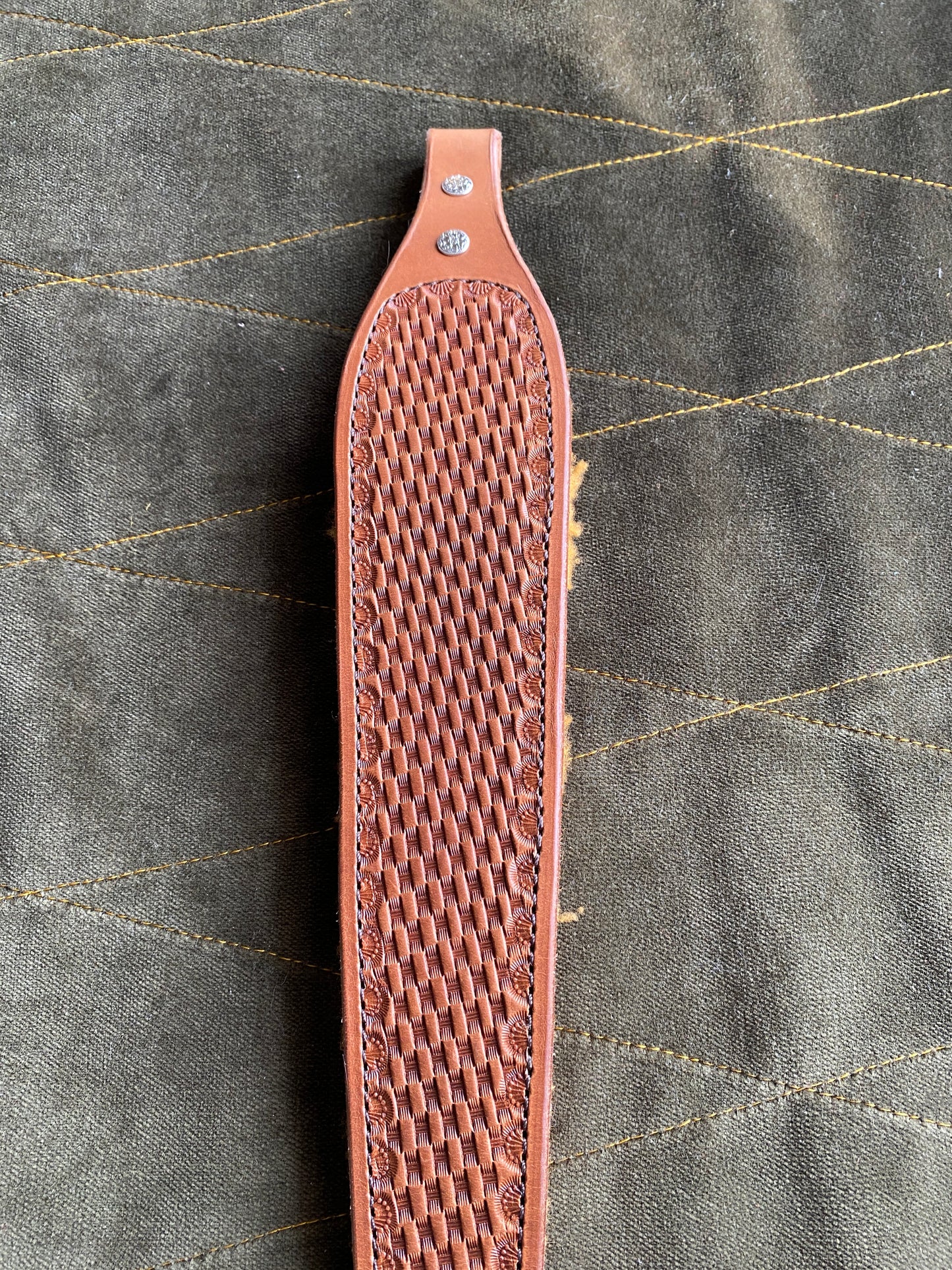 Rifle sling with thumb hole