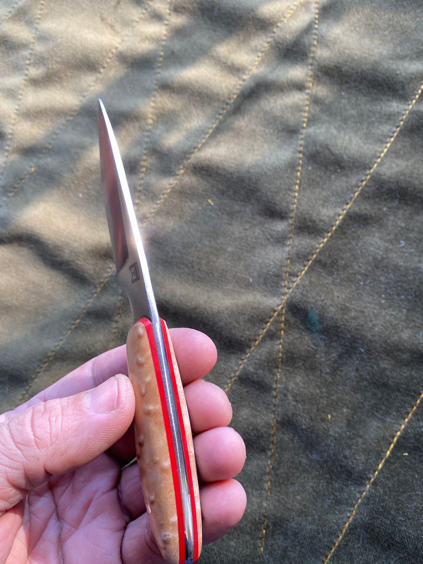 Carbon edc fixed blade