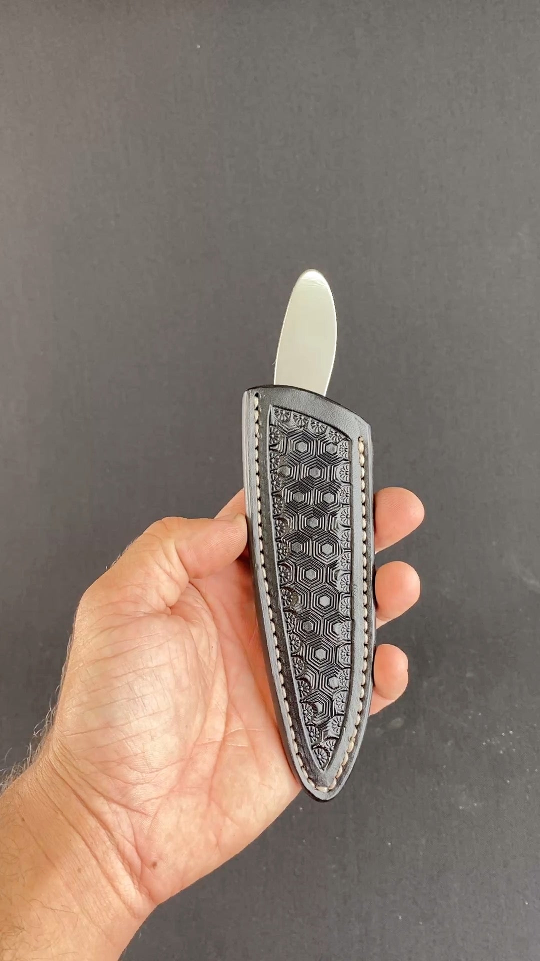 Stainless Damascus Pocket edc