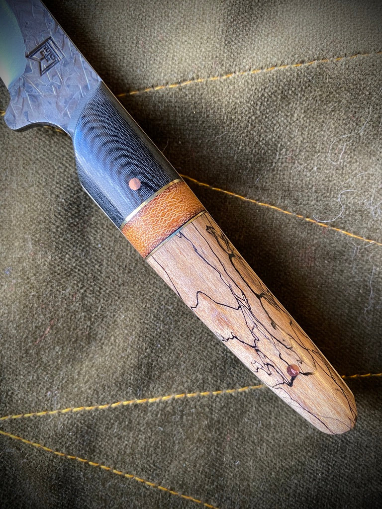 Forged carbon boning knife