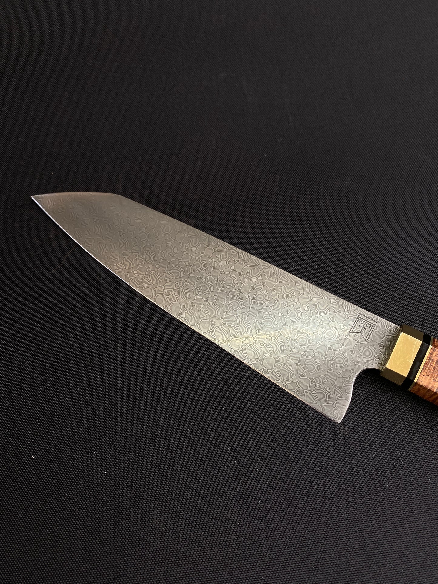 Stainless Damascus chefs knife