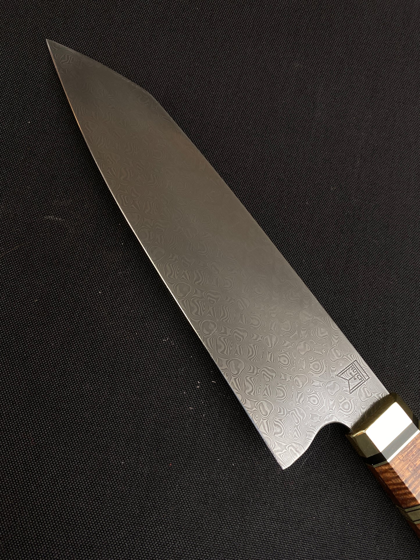 Stainless Damascus chefs knife