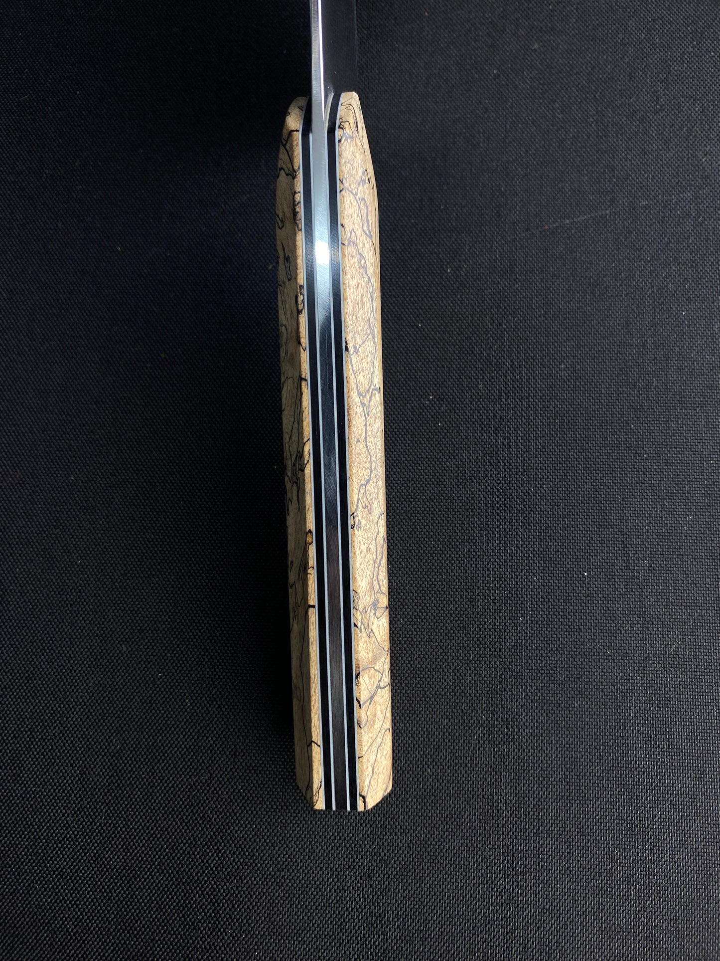 Stainless k-tip with spalted maple
