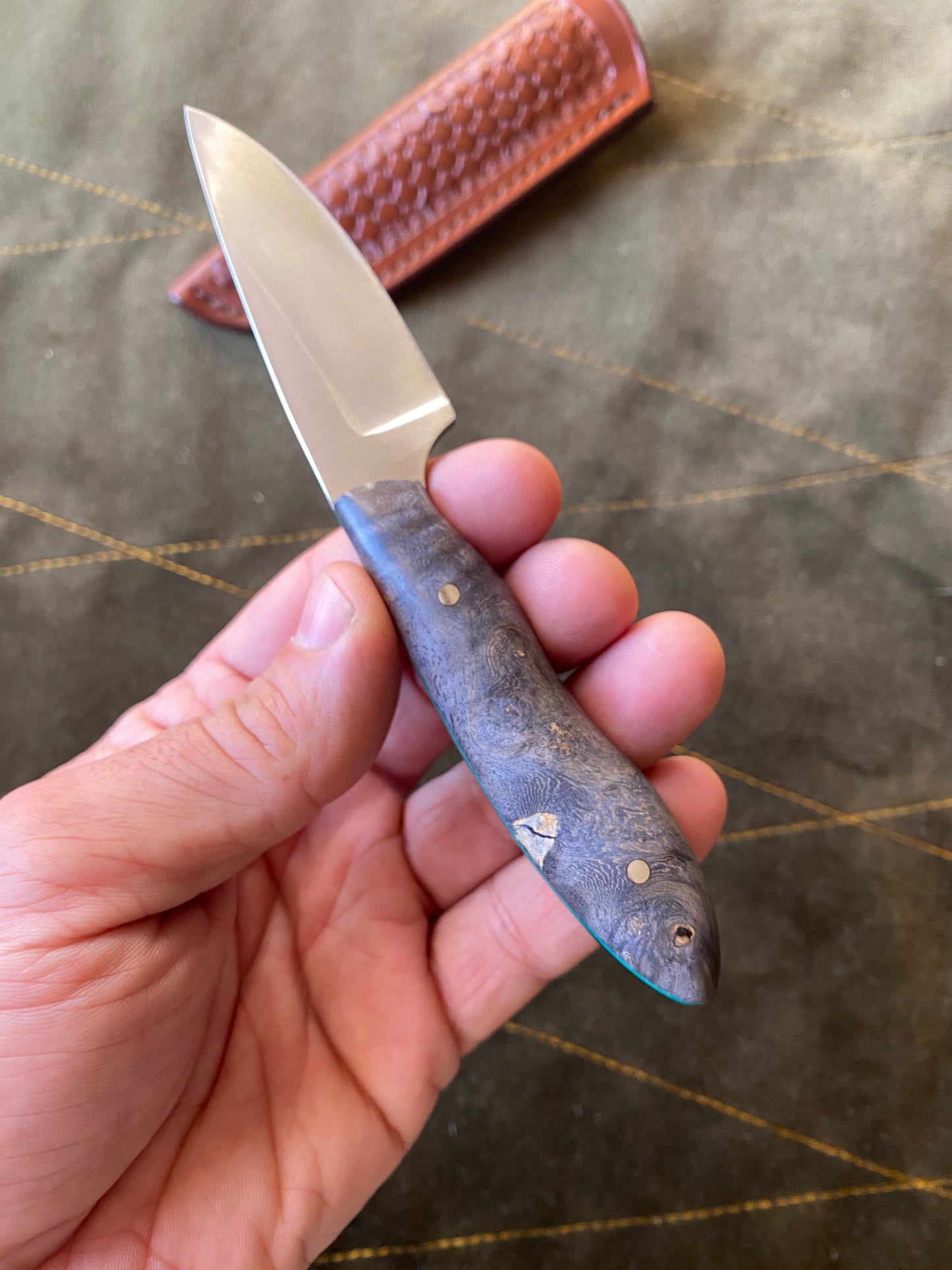 Stainless edc fixed blade
