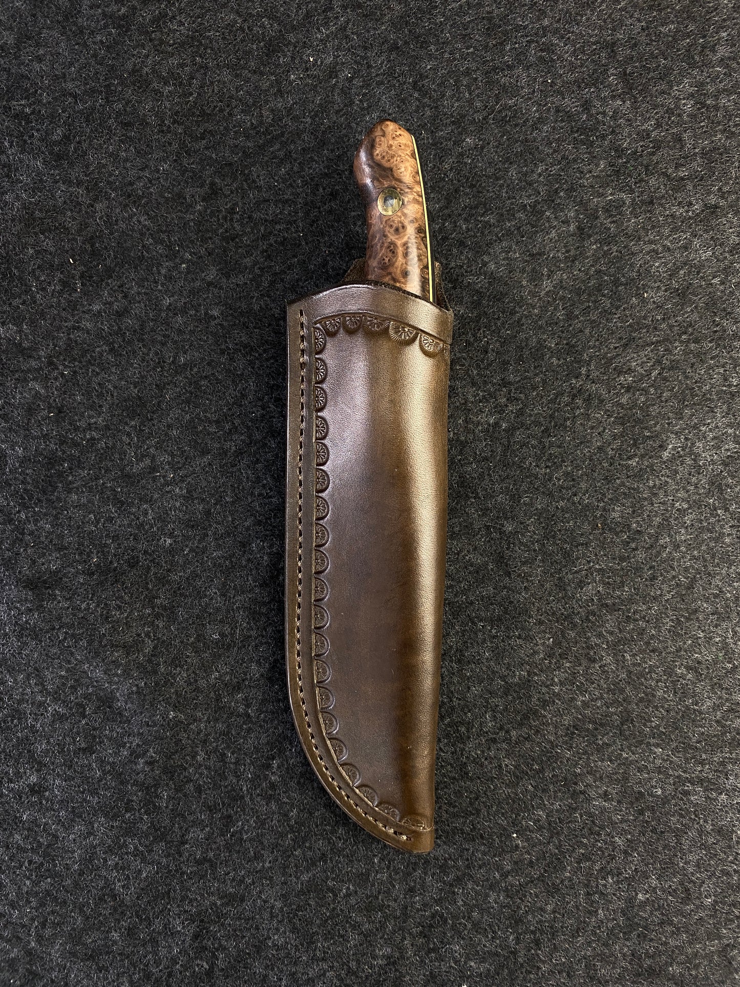 Stainless hunter in turkish walnut burl