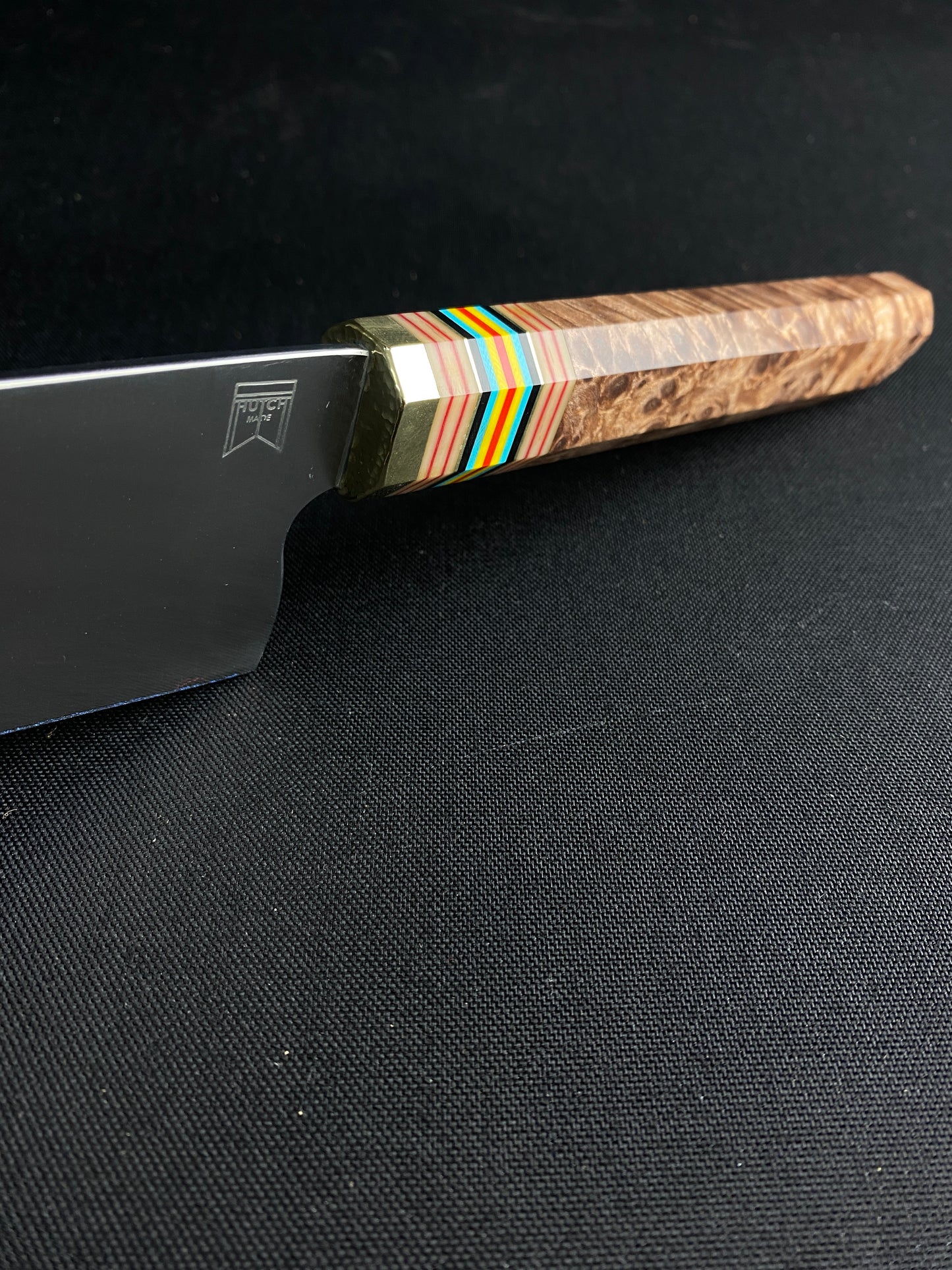Stainless k-tip with cedar burl