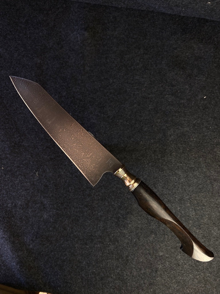 240 layer damascus with bronze bolster