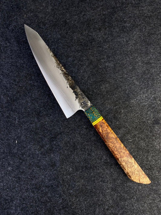 8" K Tip chefs in amboyna burl