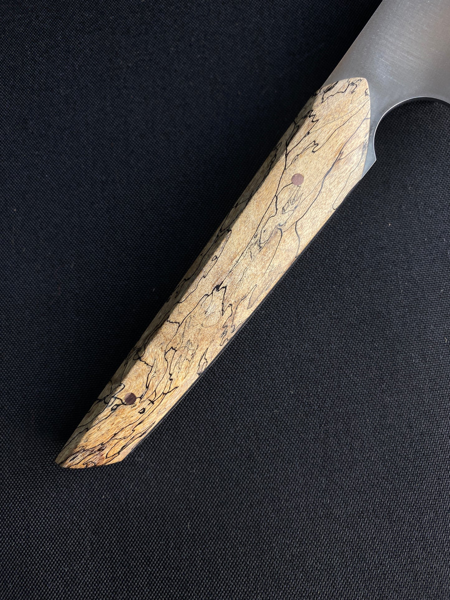 Stainless k-tip with spalted maple