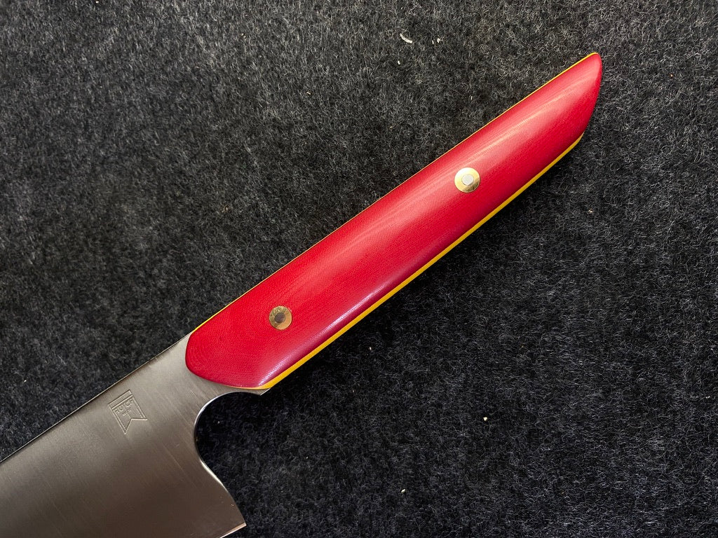 8" k tip in red micarta