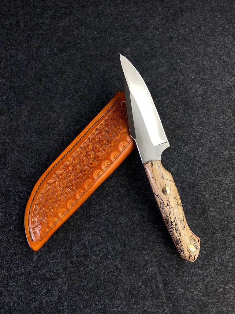 stainless spalted maple hunter