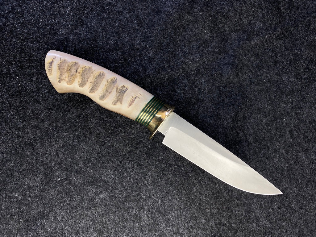 Drop point hunter with bighorn sheep