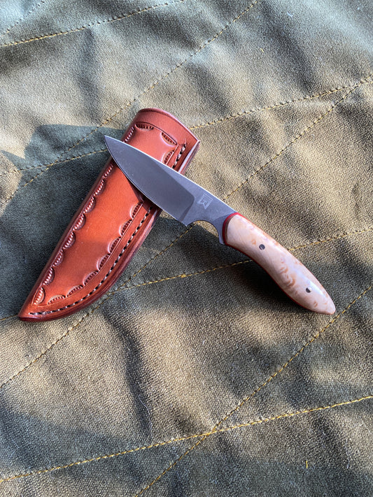 Carbon edc fixed blade