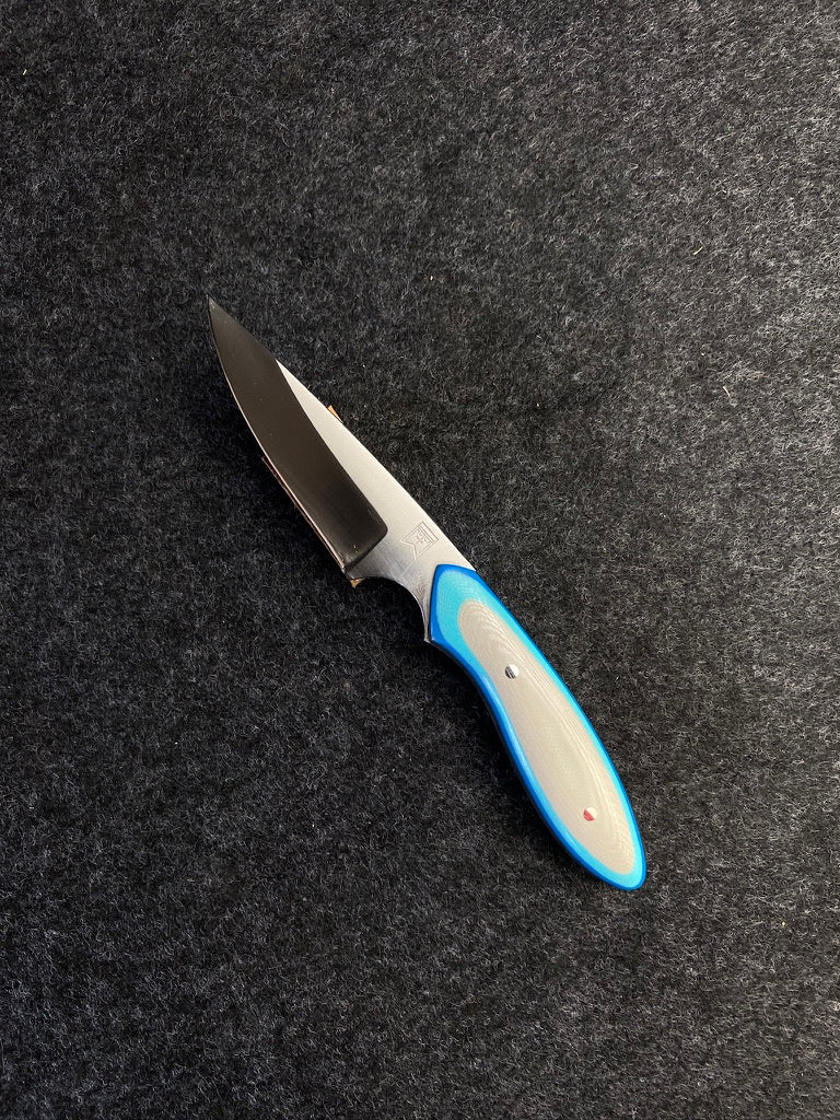 stainless edc in gray multicolor g10