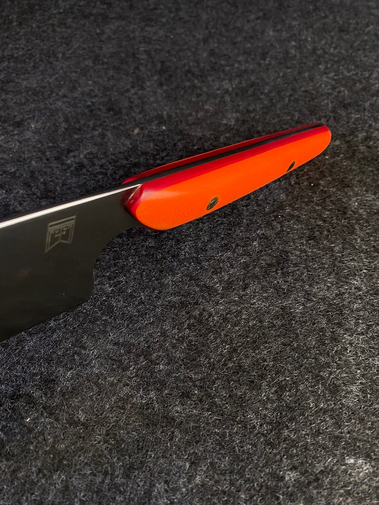 8" k tip in bengal orange micarta