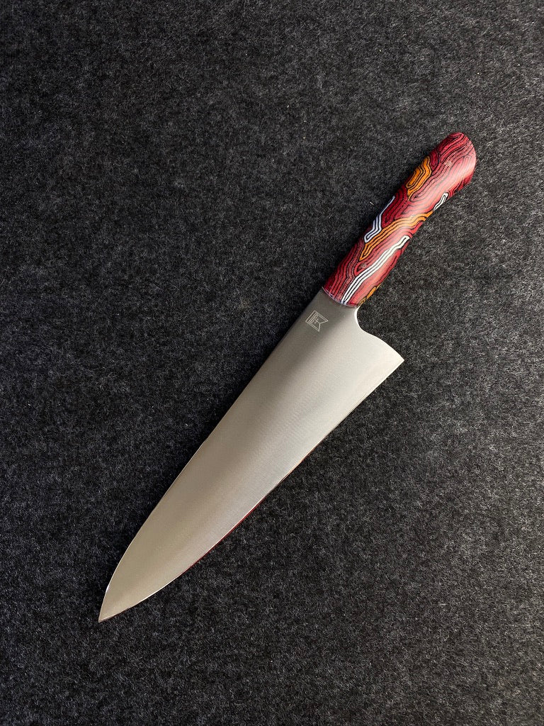 stainless french pattern in with pattern micarta