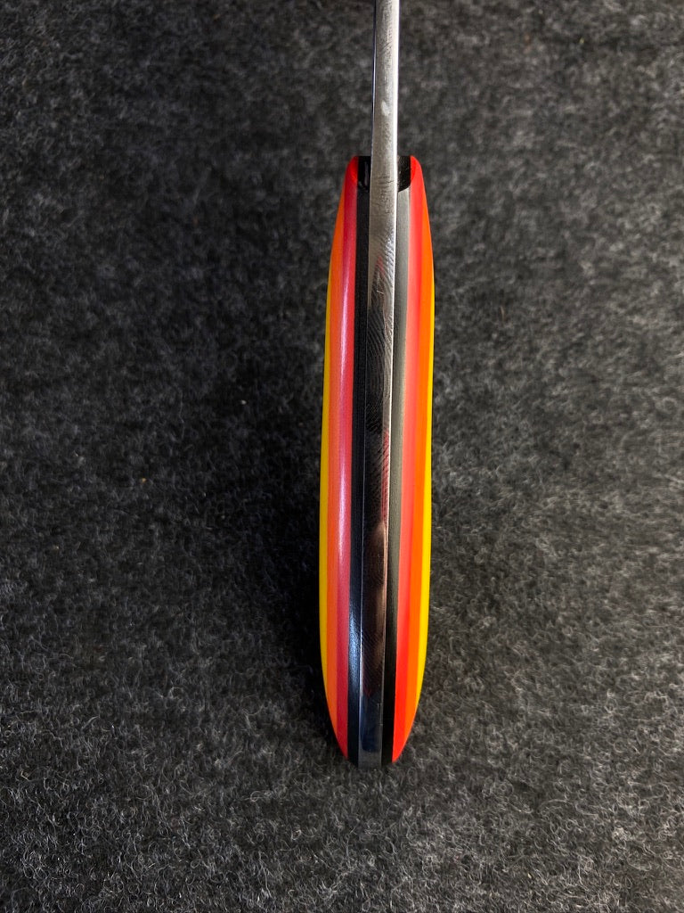 stainless edc in multi color g10