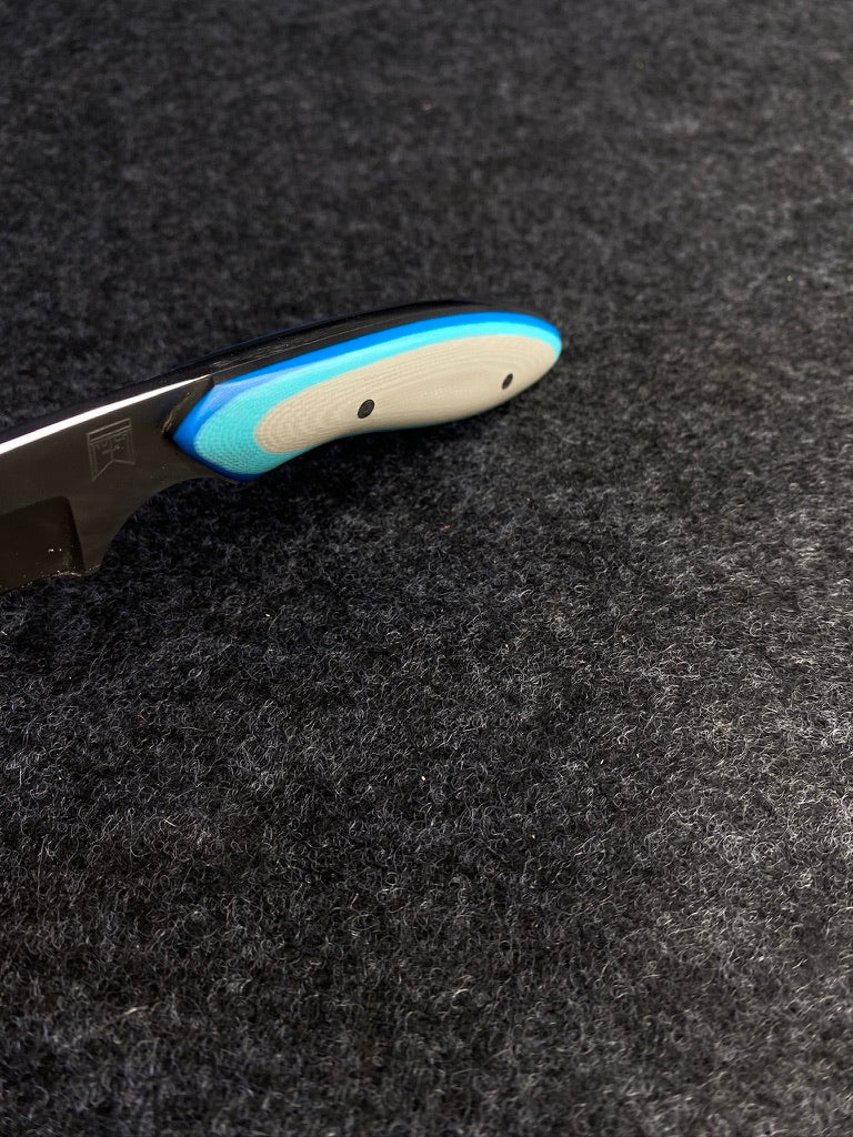 stainless edc in gray multicolor g10