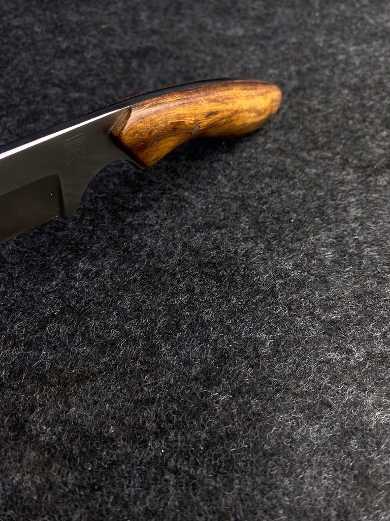 stainless edc in desert ironwood