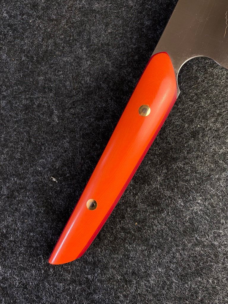8" k tip in bengal orange micarta