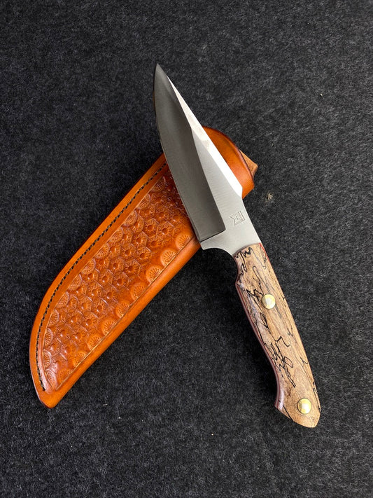 stainless spalted maple hunter