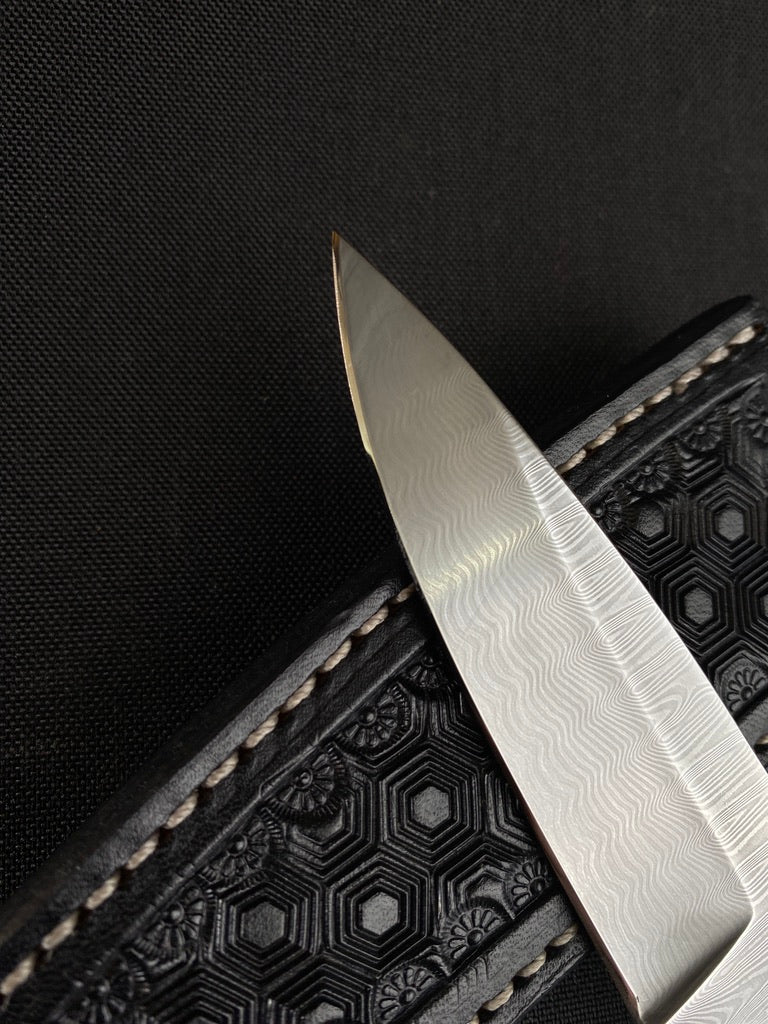 Stainless Damascus Pocket edc