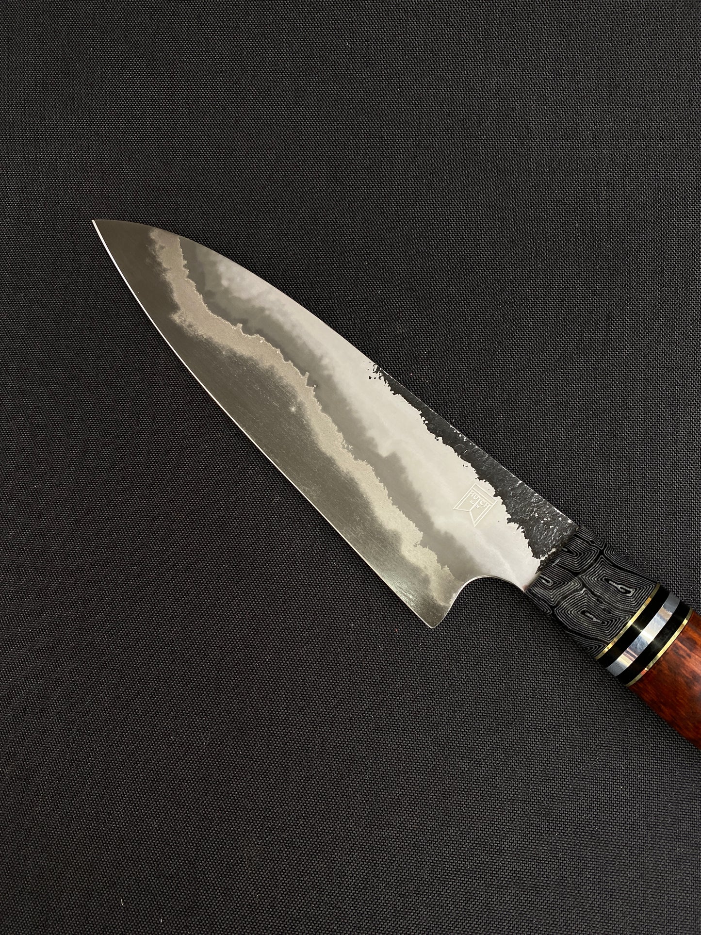 San mai snakewood handle