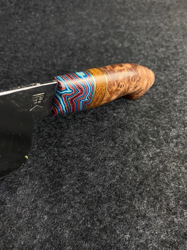 High Carbon Traditional Chefs with redwood burl