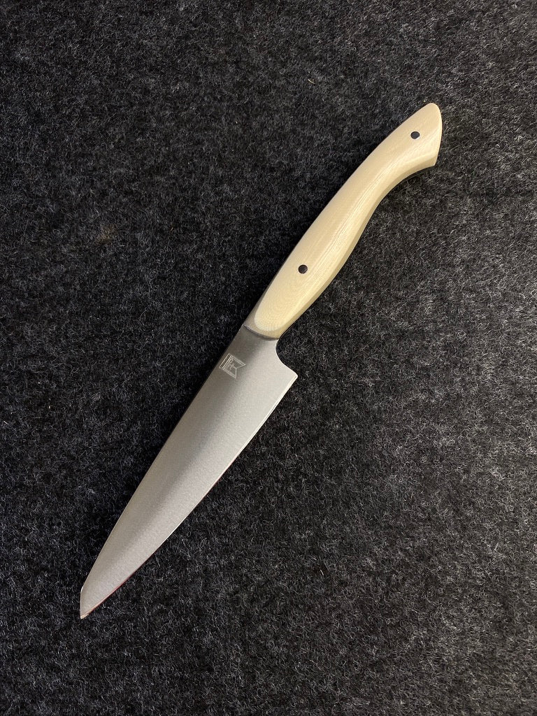 stainless paring in tan and cream g10