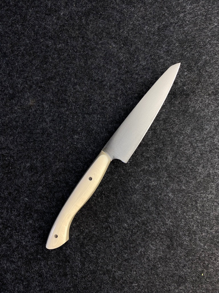 stainless paring in tan and cream g10