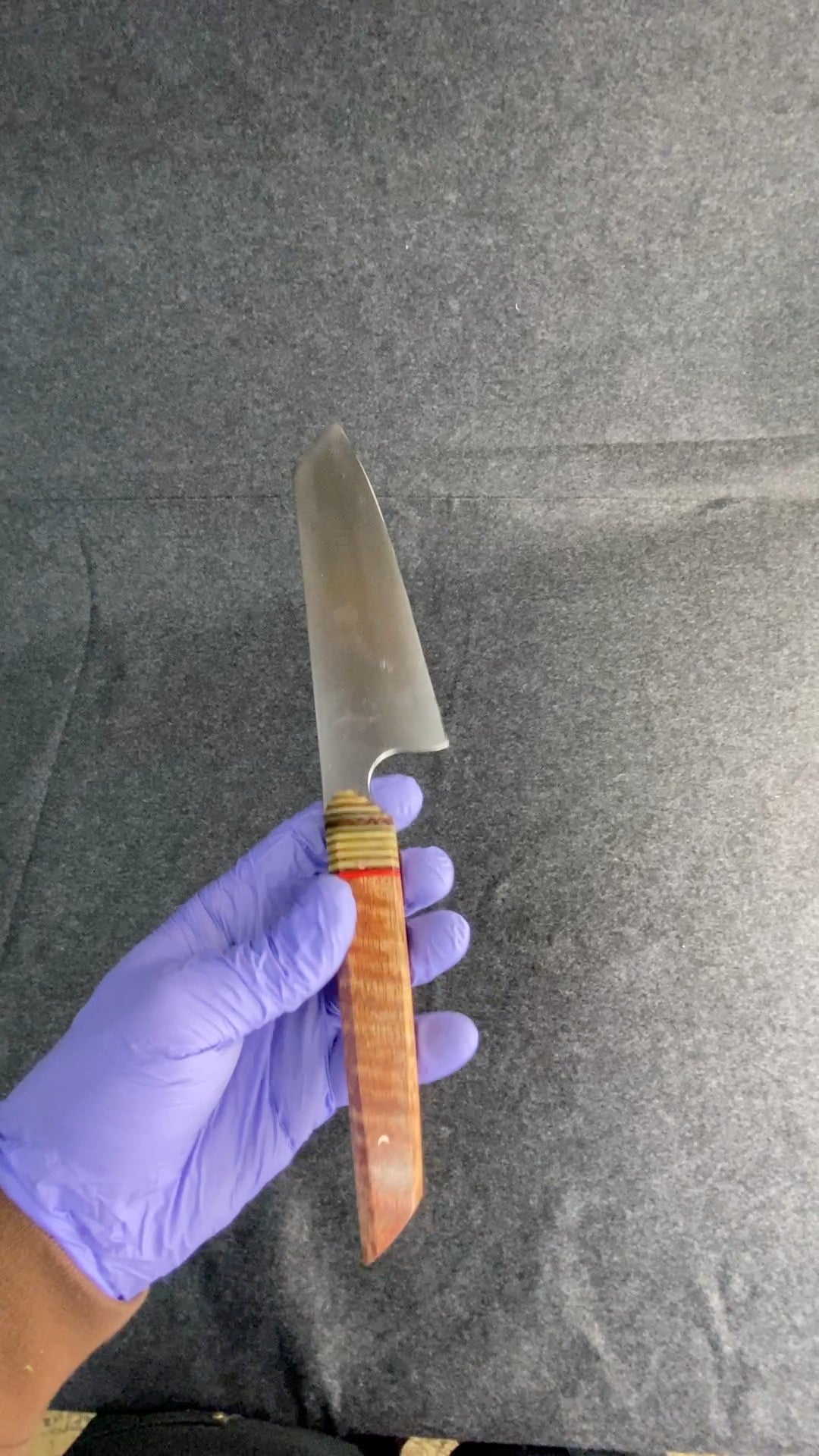 stainless k-tip with mango and stripes