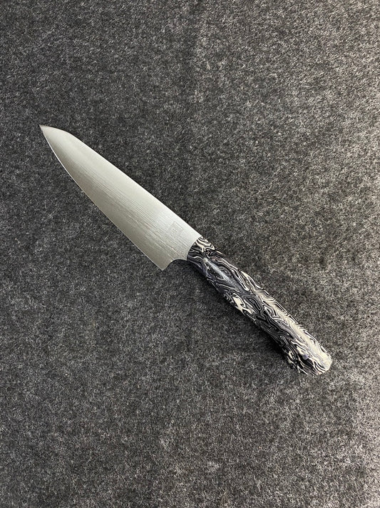 6" petty with black and white micarta