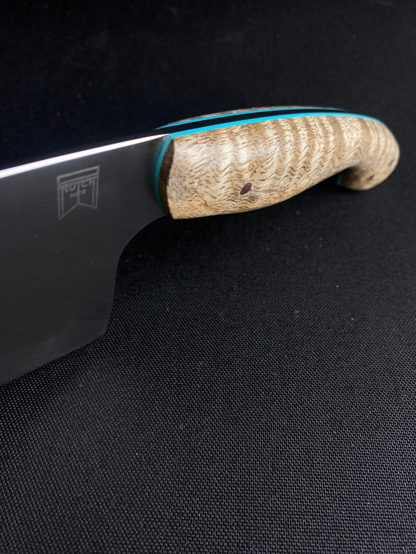 Stainless k-tip with curly mango
