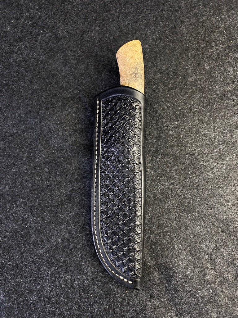 Drop Point hunter in s-30v and black amboyna