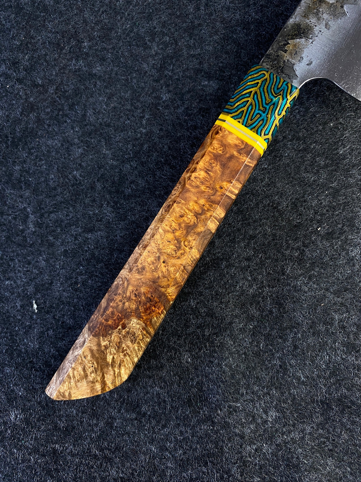 8" K Tip chefs in amboyna burl
