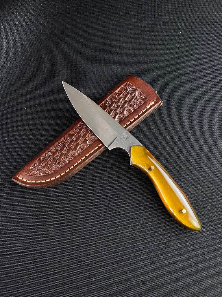 stainless damascus edc