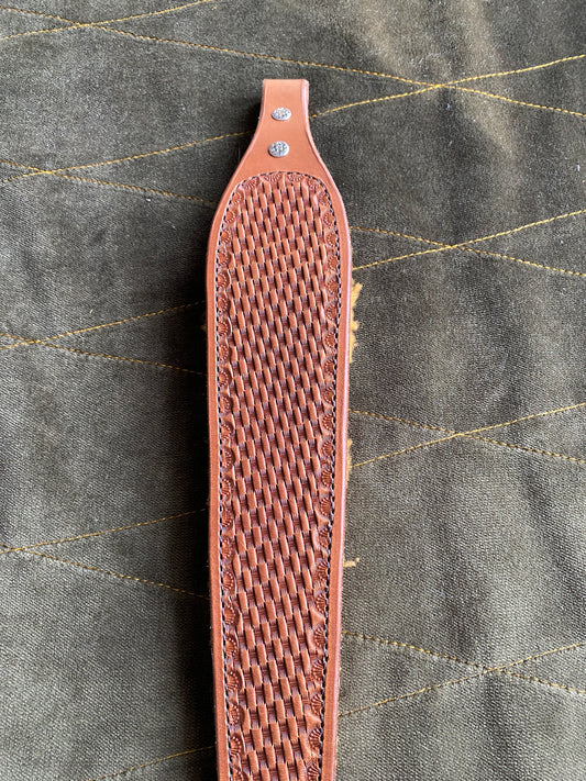 Rifle sling with thumb hole