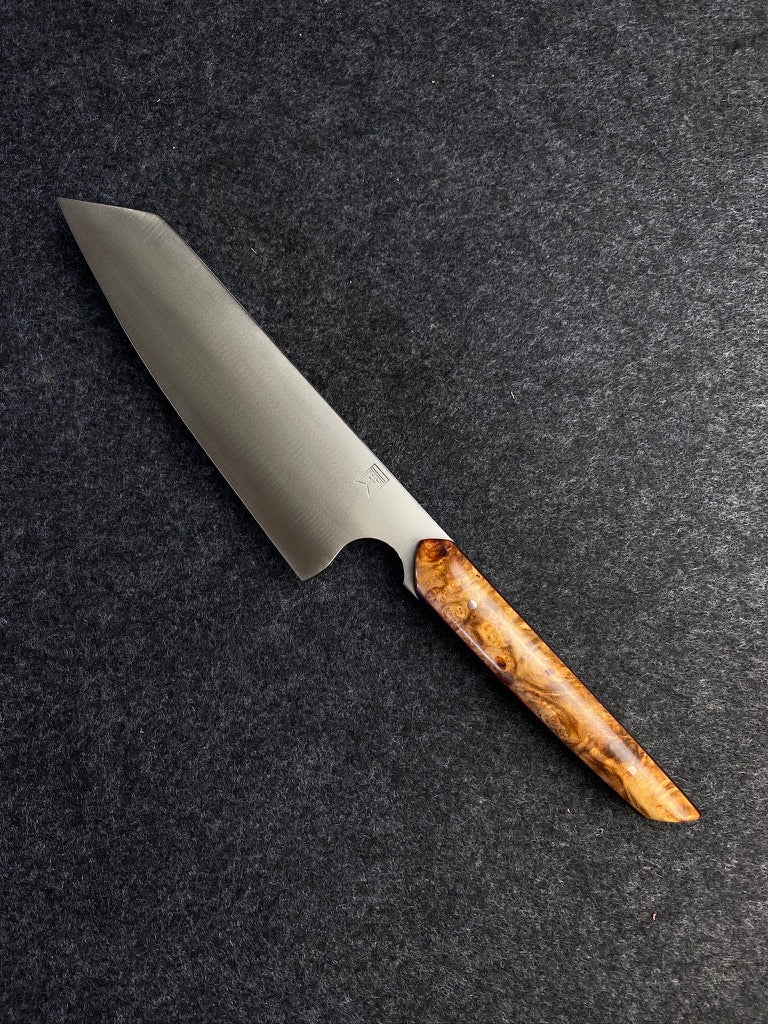 stainless k tip in amboyna burl