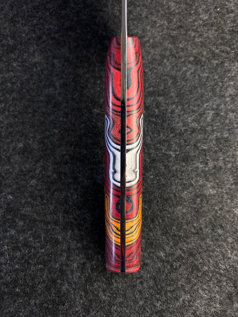 stainless french pattern in with pattern micarta