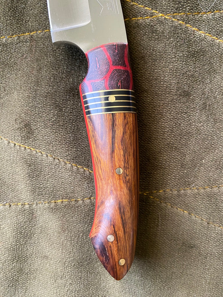 Stainless clip point belt knife