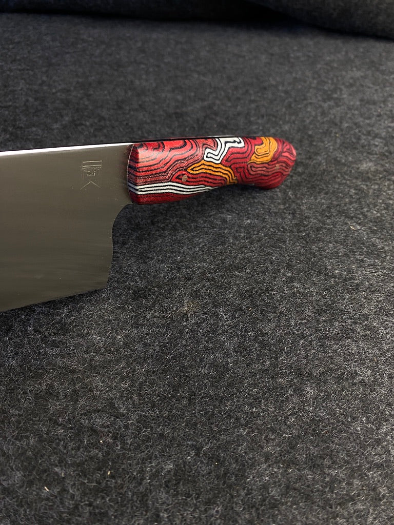 stainless french pattern in with pattern micarta