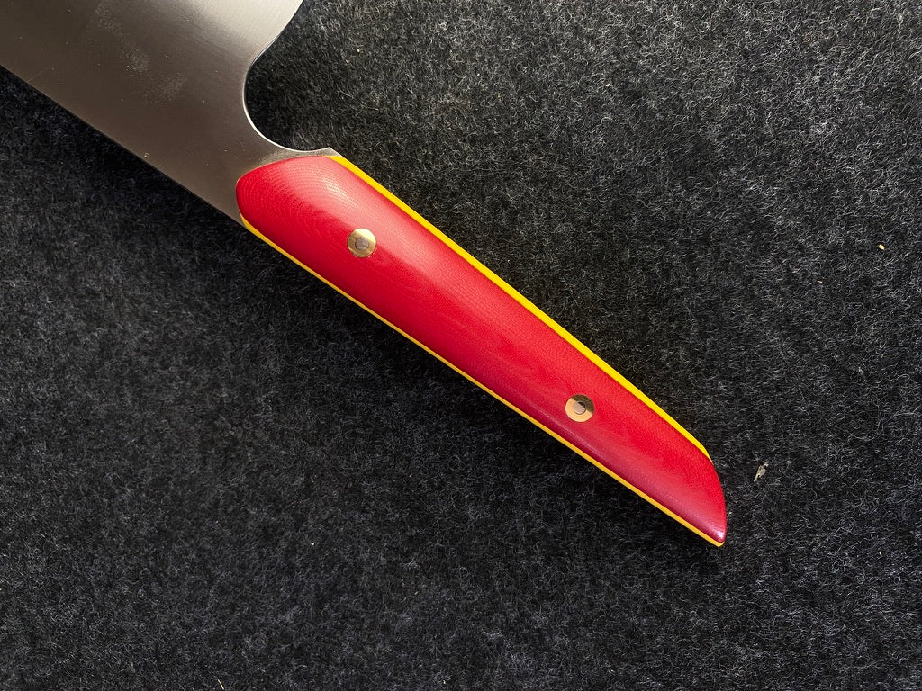 8" k tip in red micarta
