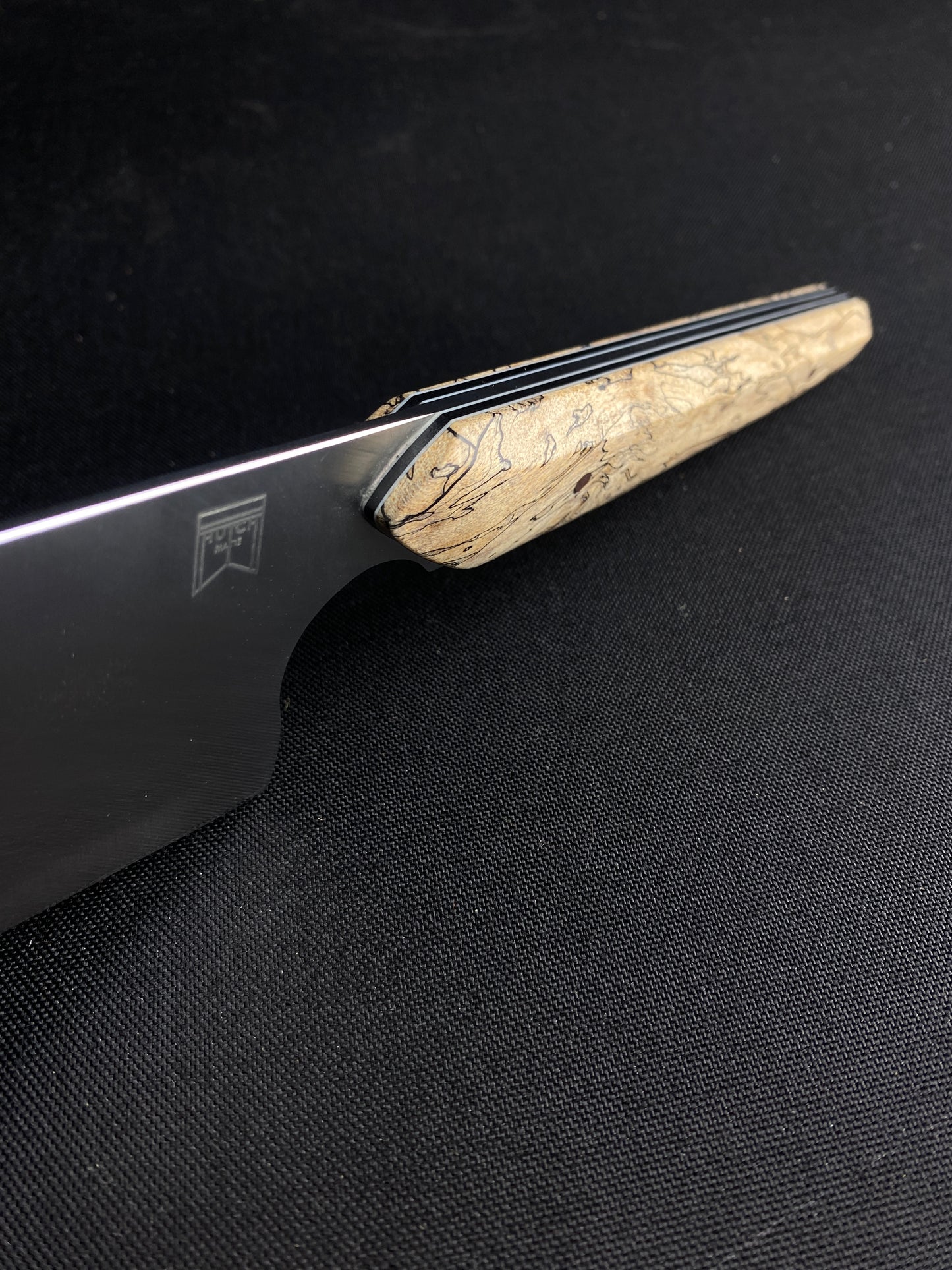 Stainless k-tip with spalted maple